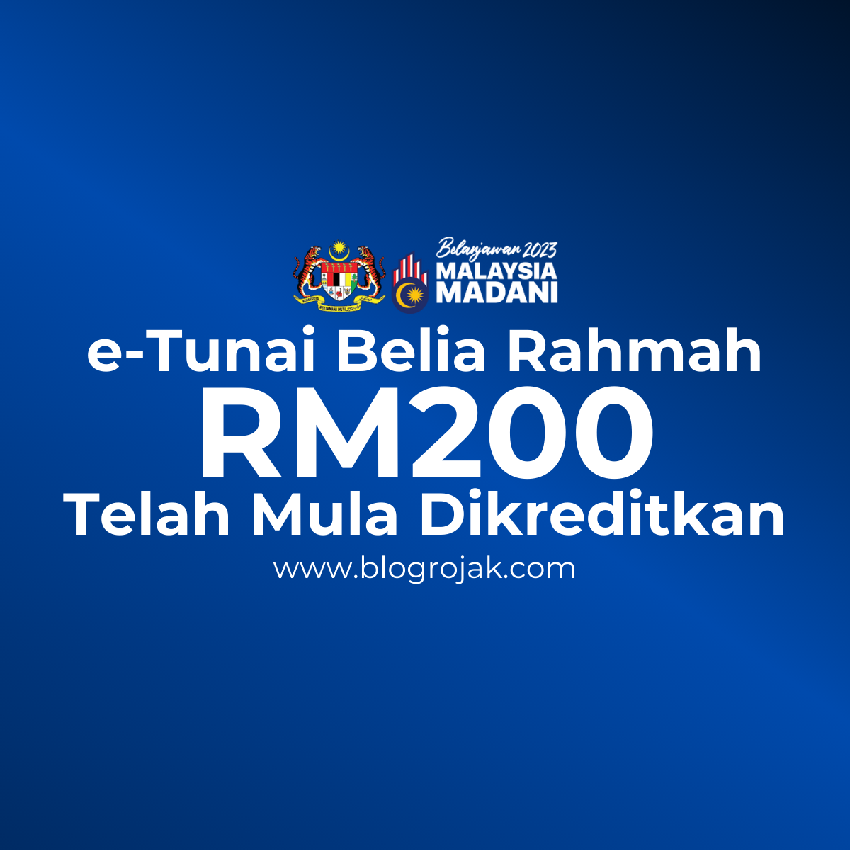 TERKINI: e-Tunai Belia Rahmah RM200 Telah Mula Dikreditkan