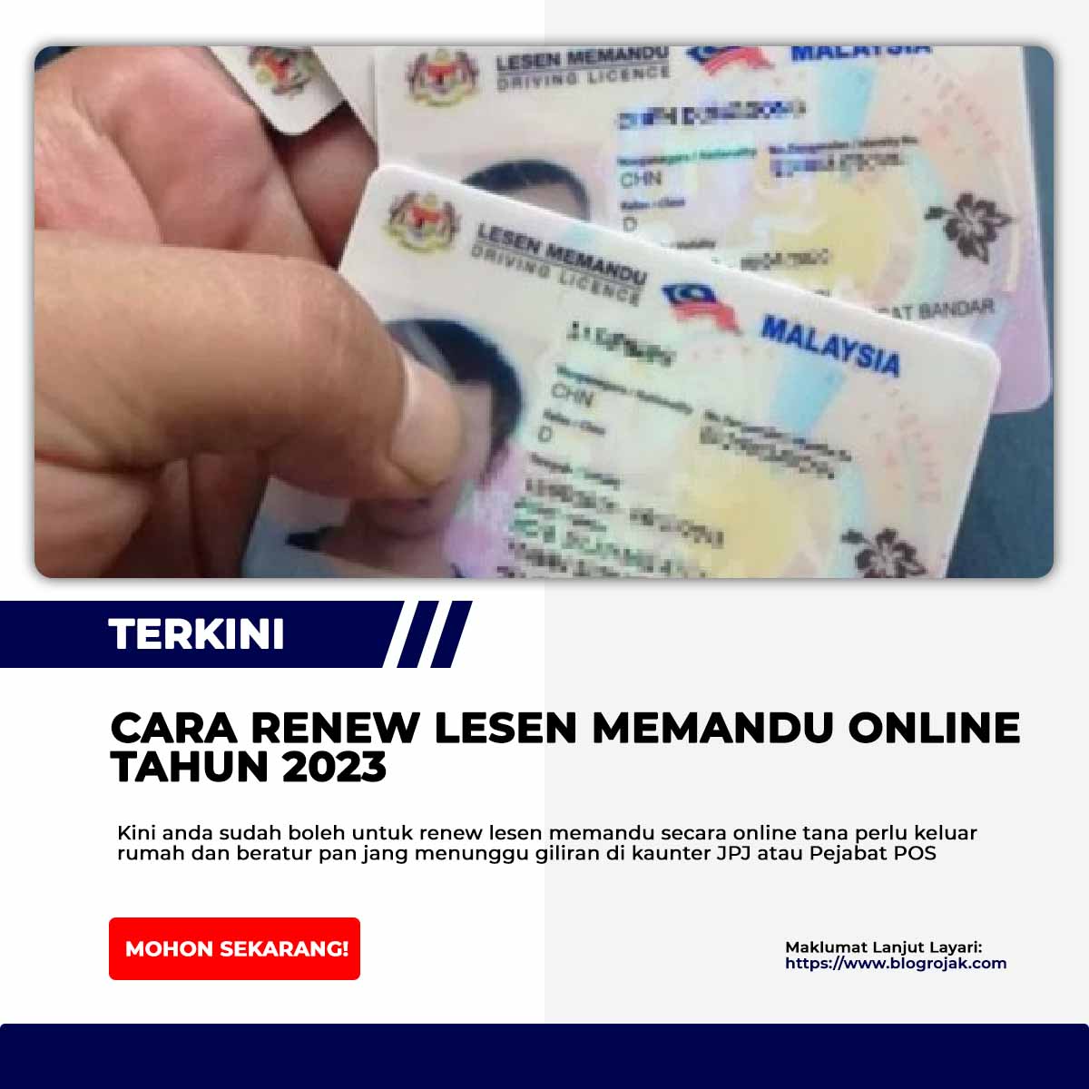 Cara Renew Lesen Memandu Online Tahun 2023