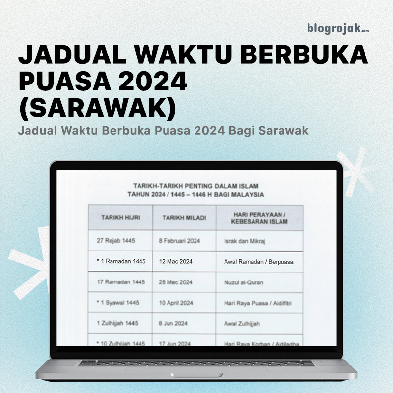 Jadual Waktu Berbuka Puasa 2024 (Sarawak)