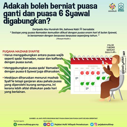 Puasa 6 Hari Di Bulan Syawal : Niat Puasa Serta Kelebihannya